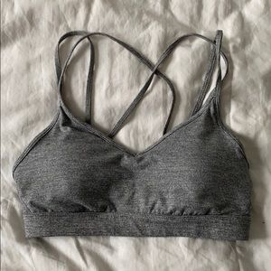 Gray old navy sports bra